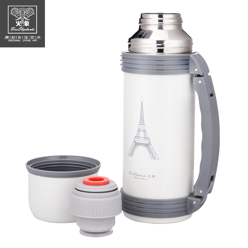 火象（Fire elephants） HXB-YZ004 杯500ml 壶1200ml 菲儿旅行杯壶套装 白色（单位：个）