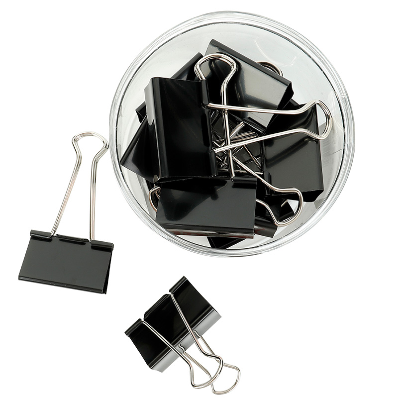 新绿天章 9109 41mm 24个/筒 长尾夹 黑色（单位：筒）