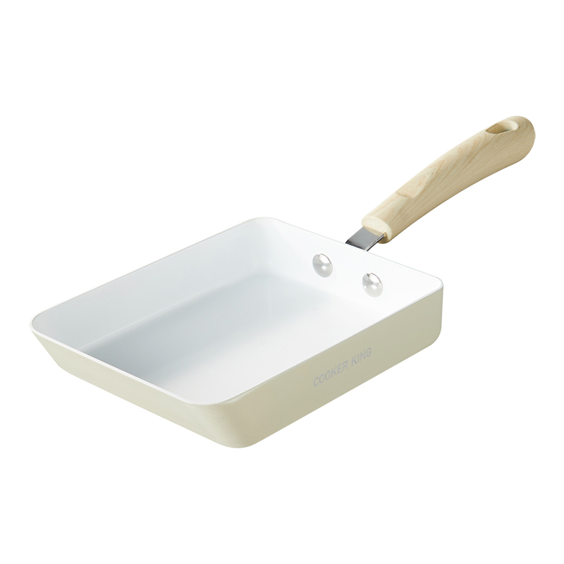 炊大皇 BC18JG 18cm 白瓷玉子烧煎锅 白色（单位：个）