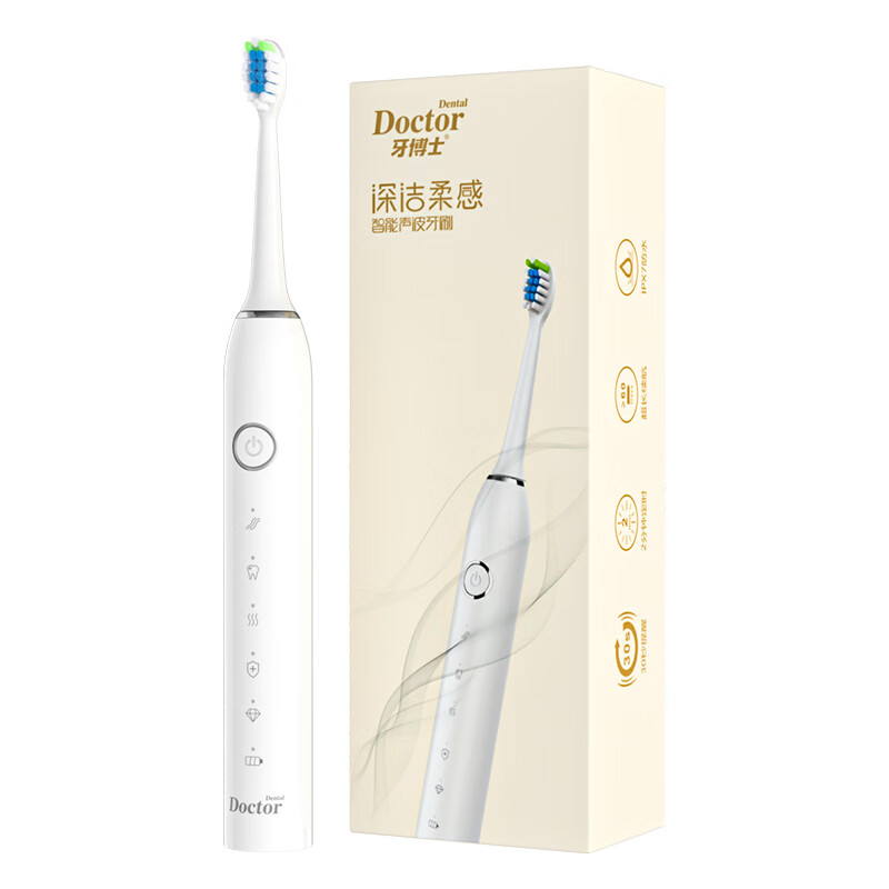 牙博士 Pro-a电动牙刷 IPX7 轻柔震感，舒适清洁 白色（单位：支）