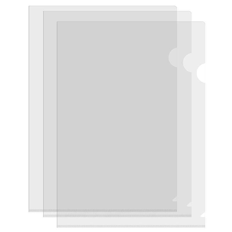 天章 （TANGO） 0189 L型 A4 足15C 30个/包 透明直压式二页文件套 透明（单位：包）