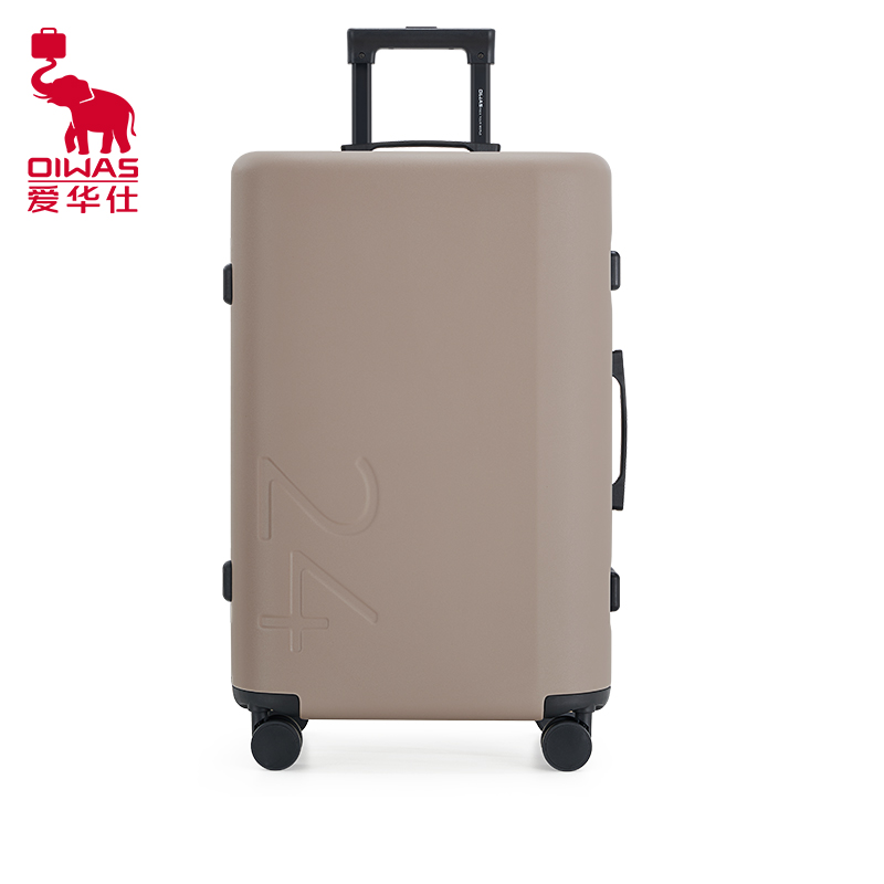 爱华仕（OIWAS） OCX6785-24 拉杆箱 防刮磨砂 稳固抗压 24寸 卡其色（单位：个）