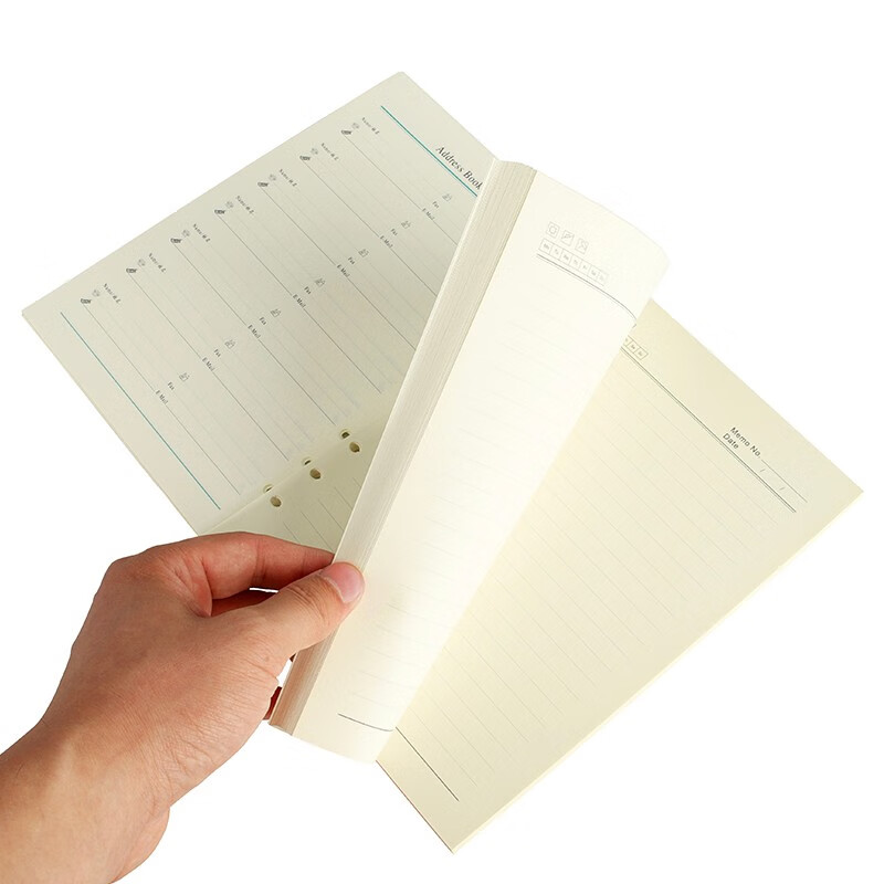 新绿天章 T10393 横线 100G（140P+16P通栏页）78张/包 A5六孔活页内芯 象牙色（单位：包 ）
