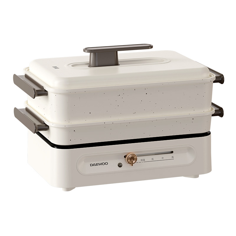大宇（DAEWOO） DYZG-451升级版 5L 多功能锅家用电火锅 白色（单位：台）