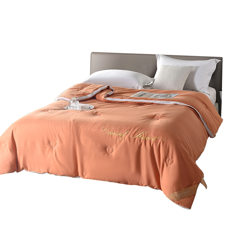 Cmierf Kuect CKIR-JF95699 200*230cm 全棉磨毛四季被 橘红色（单位：床）