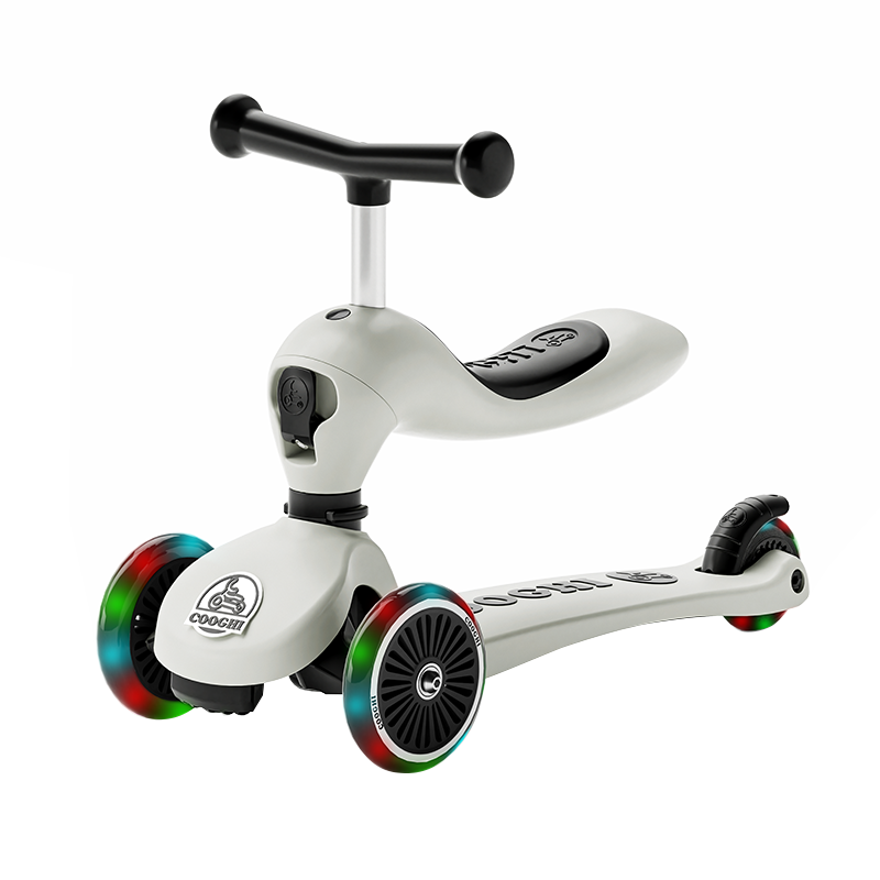 酷骑（COOGHI） 多功能滑板车 V2二合一 发光款 38.5-42.5cm 苍穹灰（单位：台）