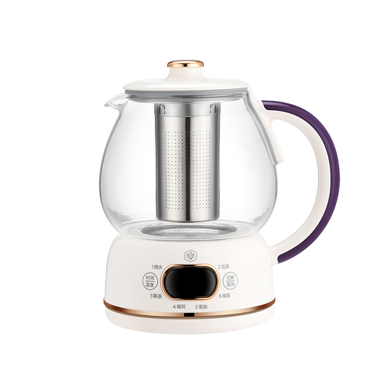 博堡 BDY-969H 1.0L 高硼硅玻璃养生壶 白色（单位：个）