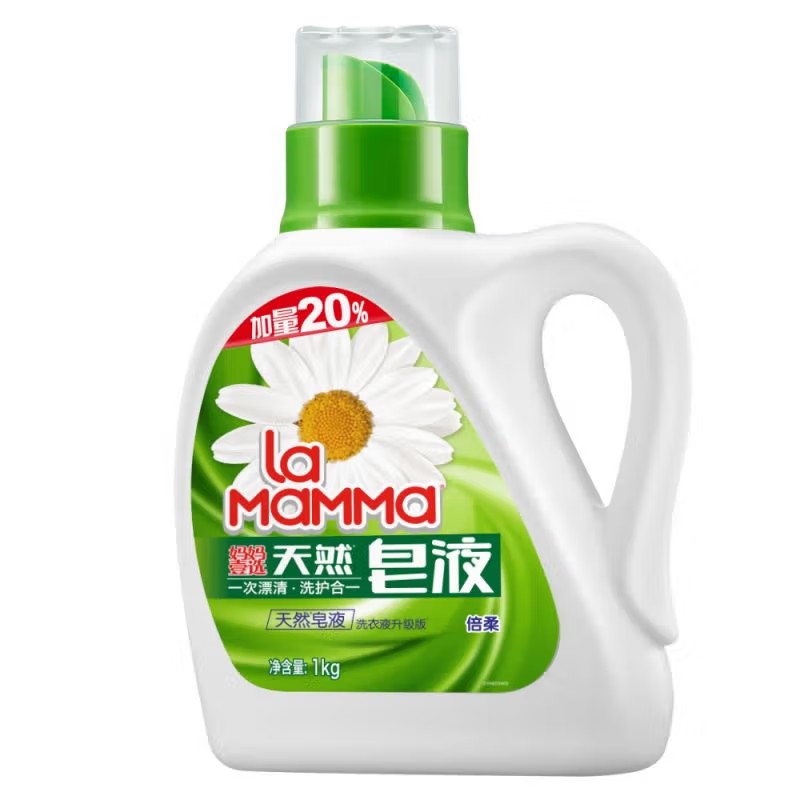 妈妈壹选 1kg 天然皂液 洗衣液 白色（单位：瓶）