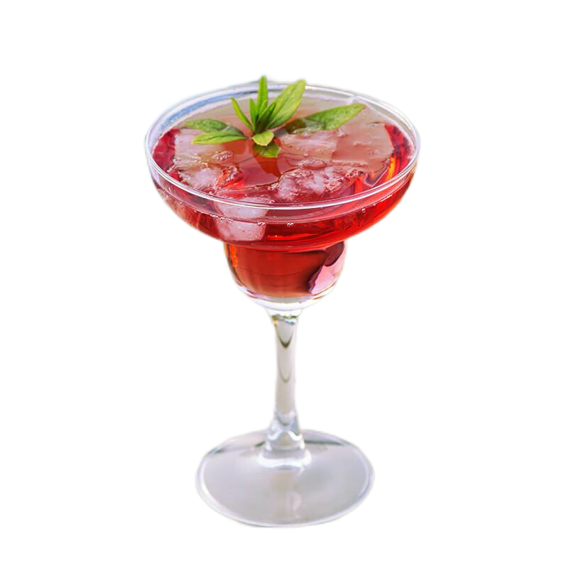 青苹果威斯顿高脚杯玛格丽特鸡尾酒杯240ml*6只装威士忌杯 透明