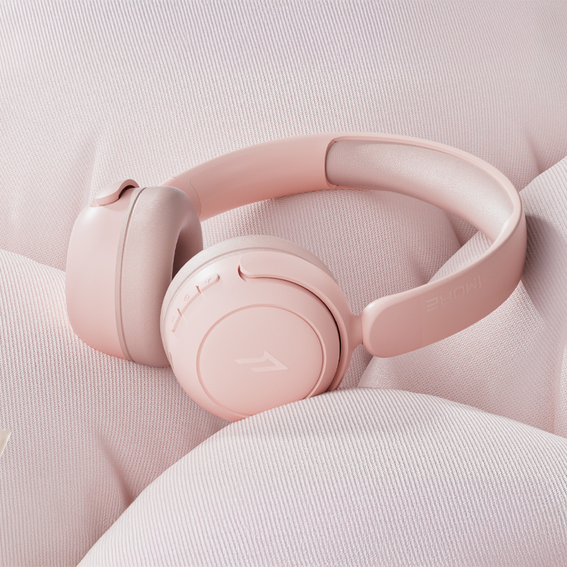 万魔 HQ20 蓝牙5.3 头戴式蓝牙耳机  浅粉色（单位：副）