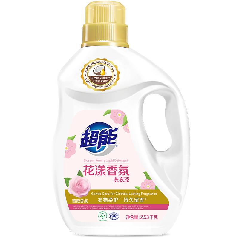 超能 洗衣液 2.53kg 花漾香氛 本白色（单位：瓶）