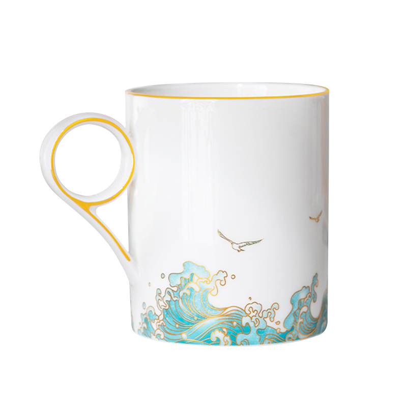 永丰源（auratic） SG23-201GE 单杯350ml 海阔天高马克杯 白色（单位：个）