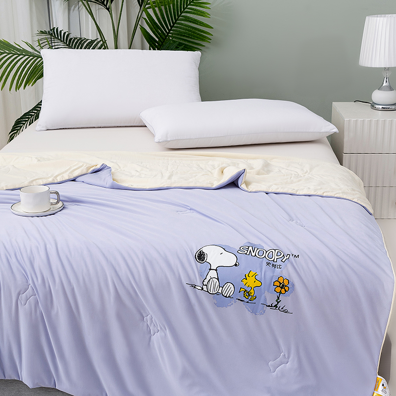 史努比 SNX04-1520B 150*200cm 蚕丝蛋白凉感被 150*200cm 淡紫色（单位：条）