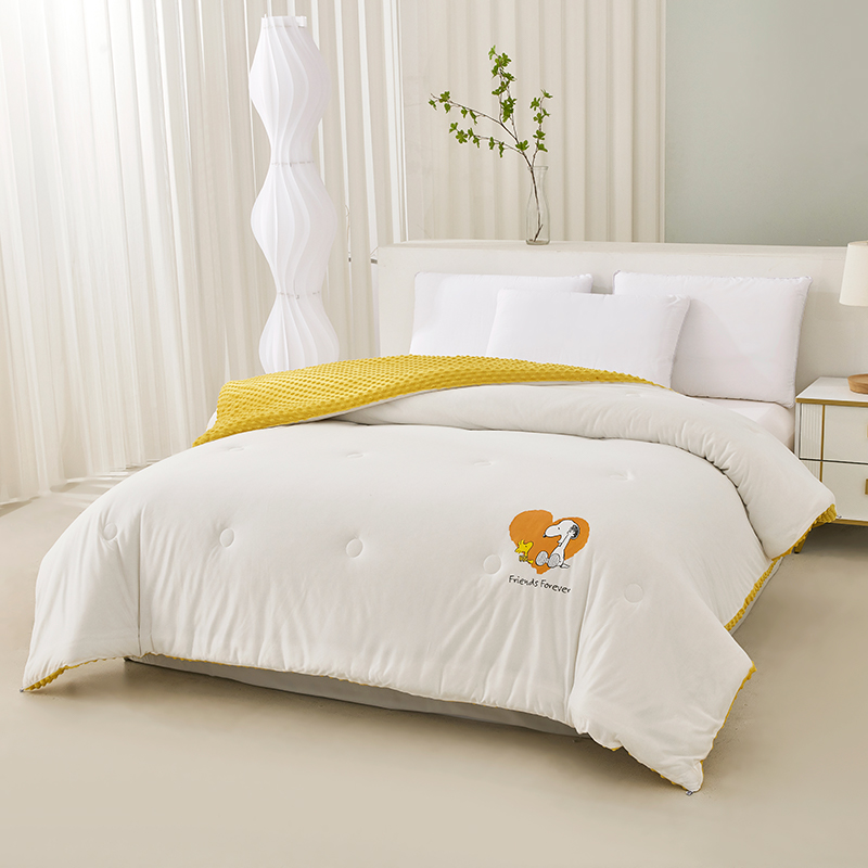 史努比 SND03-2023B 200*230cm 3D安抚豆豆功能被 200*230cm 香槟黄（单位：条）