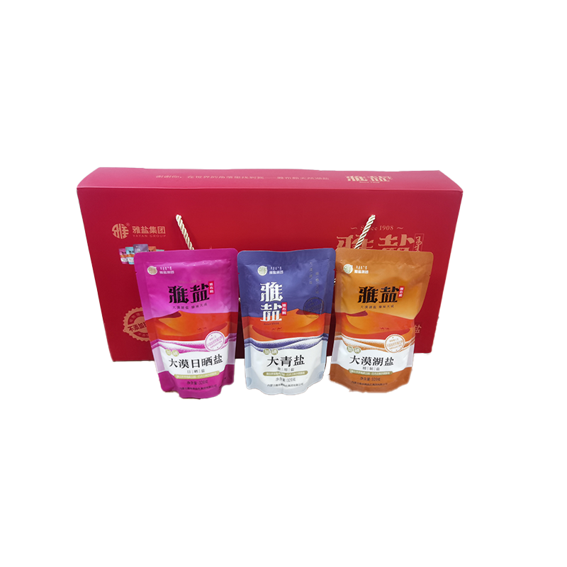 雅 YYQHCGDLH--02 320g*6包 雅盐青花瓷双罐礼盒 炫橙色（单位：盒）