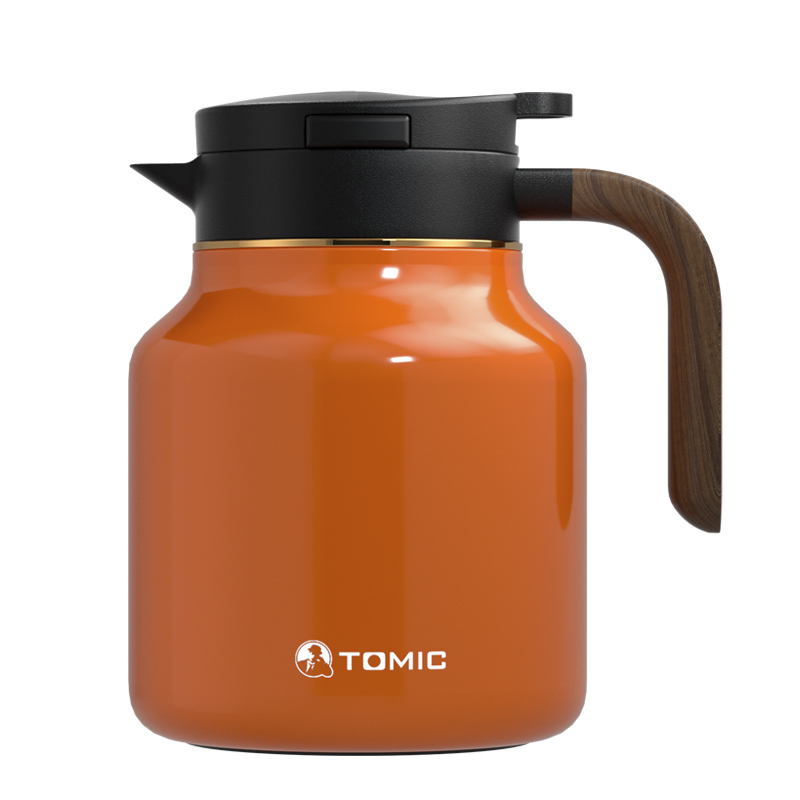 特美刻（TOMIC） 陶瓷内胆 1000ml 智能显温焖茶壶 爱马仕橙（单位：只）