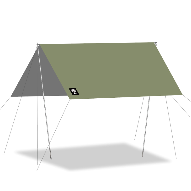 错山（MOUNTAIN EXPLORER) MS808 2.2KG 方形天幕  绿色（单位：顶）