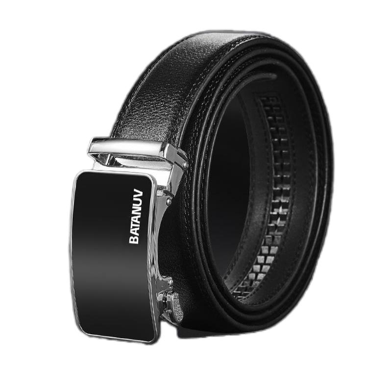 巴天弩（BATANUV） F6699 长110-125cm/宽：3.3cm 时尚商务休闲皮带 黑色（单位：个）