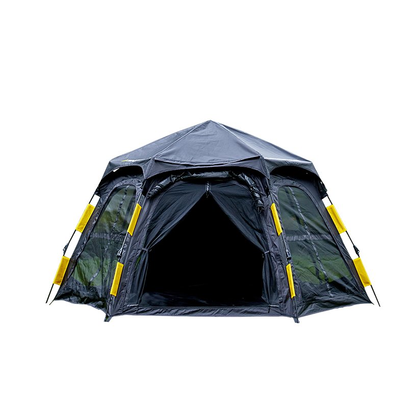 错山（MOUNTAIN EXPLORER) T-02 310*270*180CM 错山黑胶六角自开帐篷 黑色（单位：顶）