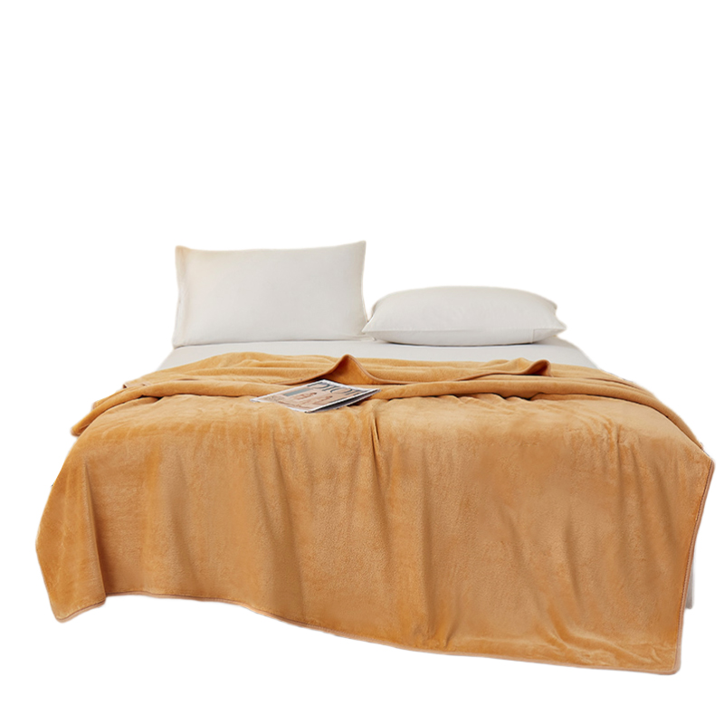 巴天弩（BATANUV） F-JF009 180*200cm 日落黄昏毛毯 杏黄（单位：个）