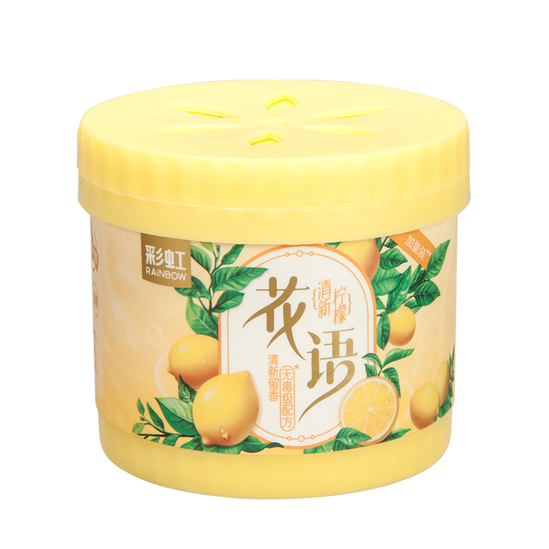 彩虹（rainbow） R6301N-5 78g*5 固体清香剂-清新柠檬 黄色（单位：组）