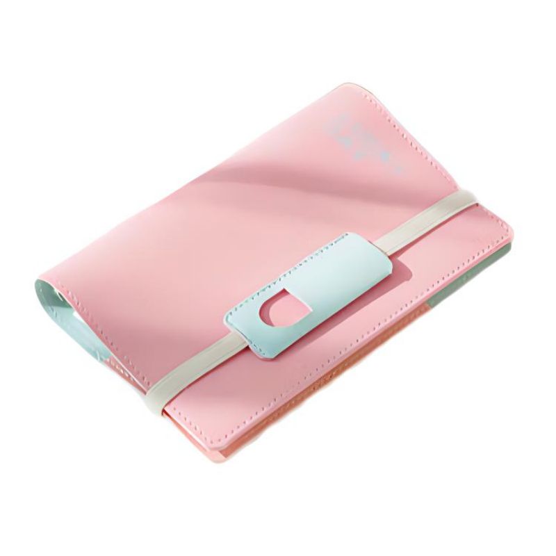 三年二班 BF01-258 luckyday 树莓 皮面绑带本皮面本记事 粉色（单位：本）