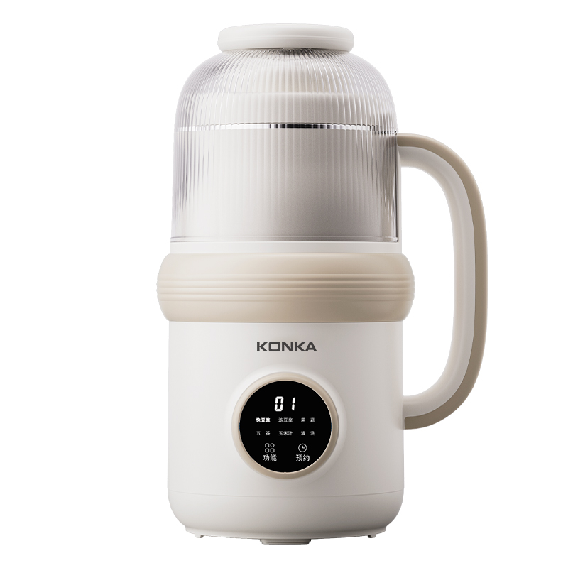 康佳（KONKA） KDJJ-0801S（H） 热饮600ML/冷饮800ML 破壁豆浆机 米黄色（单位：台）