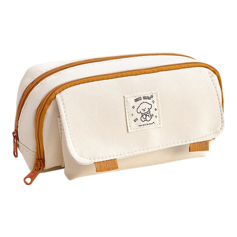 三年二班 5030960 大容量多层 双拉云朵笔袋 米色（单位：个）