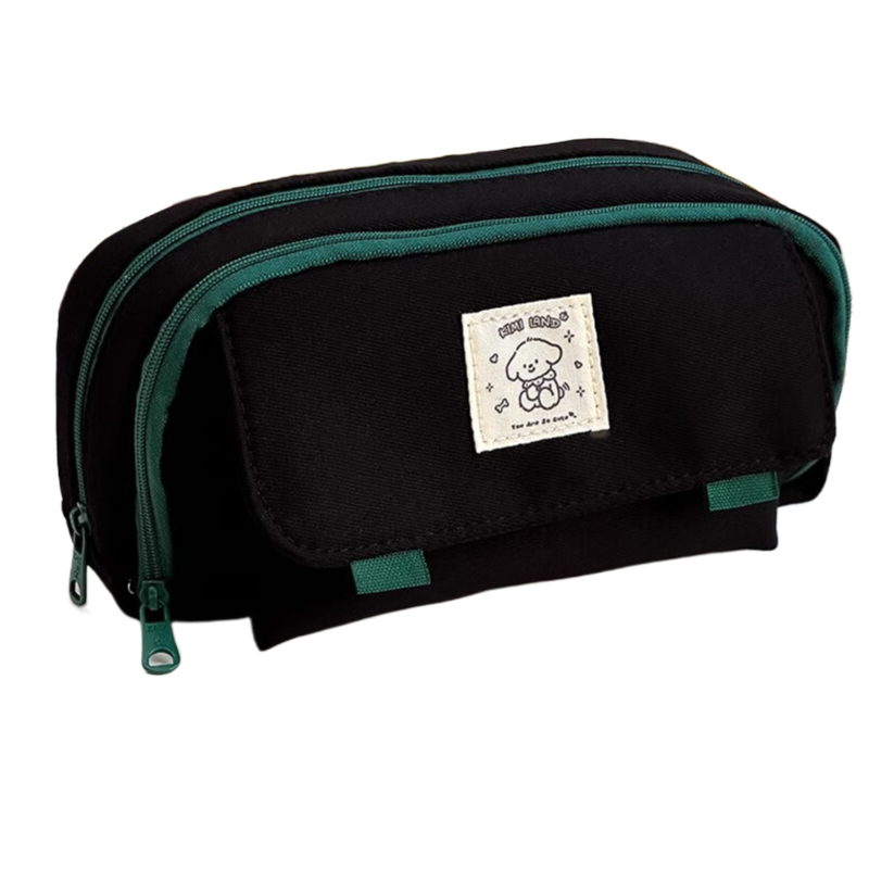 三年二班 5030960 大容量多层 双拉云朵笔袋 黑色（单位：个）