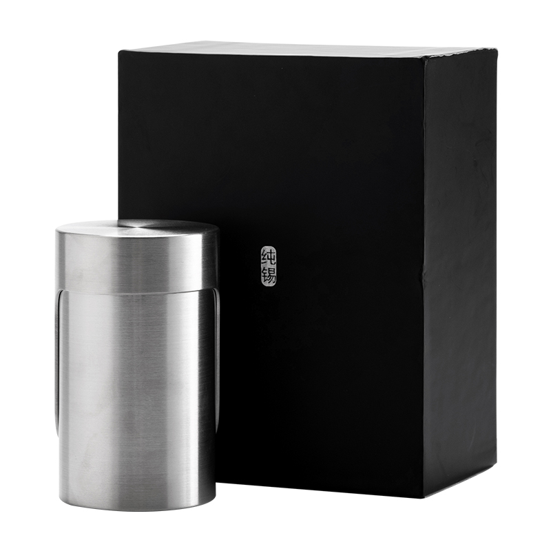 金镶玉 存茶罐 纯锡茶叶罐  单位：套 浅灰色