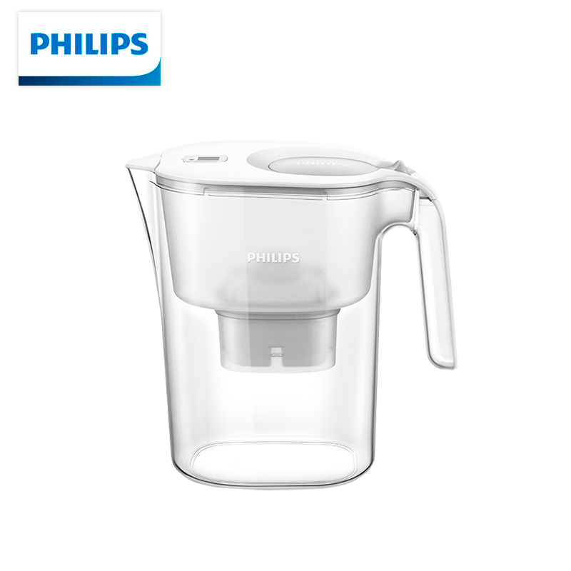 飞利浦（PHILIPS）全新升级净水壶 家用滤水壶 厨房自来水过滤净水器 AWP2814WHT  套 一壶十三芯