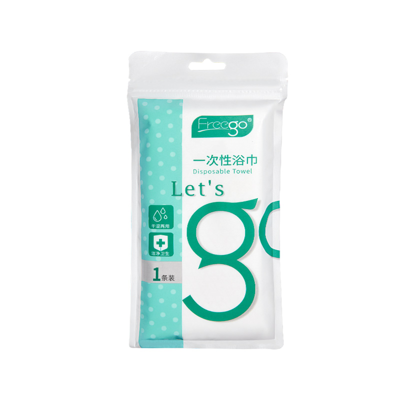 Freego 非压缩浴巾75*140cm白色 白色*4包