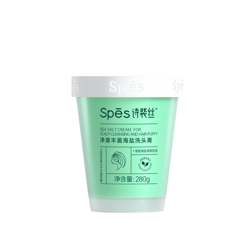 spes诗裴丝净澈丰盈海盐洗头膏280g（单位：瓶） 雾雨绿