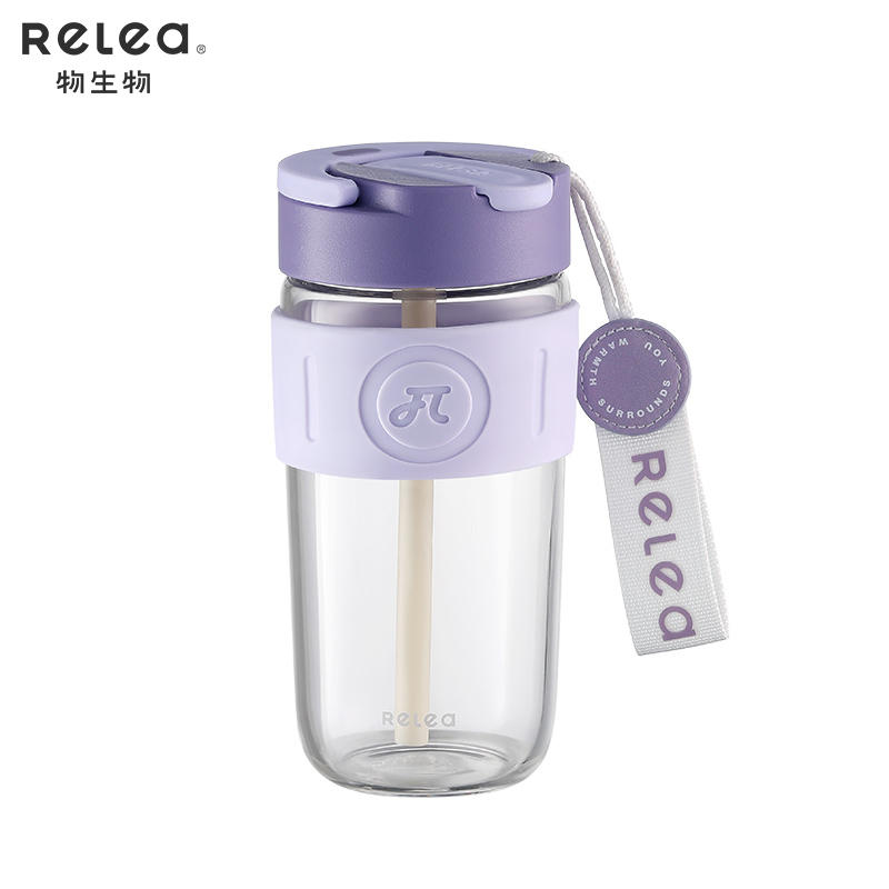 物生物（RELEA） JV012265-0520-ZQ00 520ml 星语玻璃杯 木槿紫（单位：个）