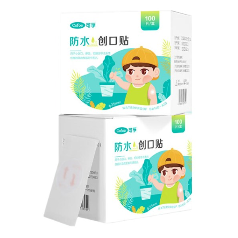 可孚防水创口贴（疫苗小伤口适用）	PU型，&phi;25mm-100片/盒*2盒 白色