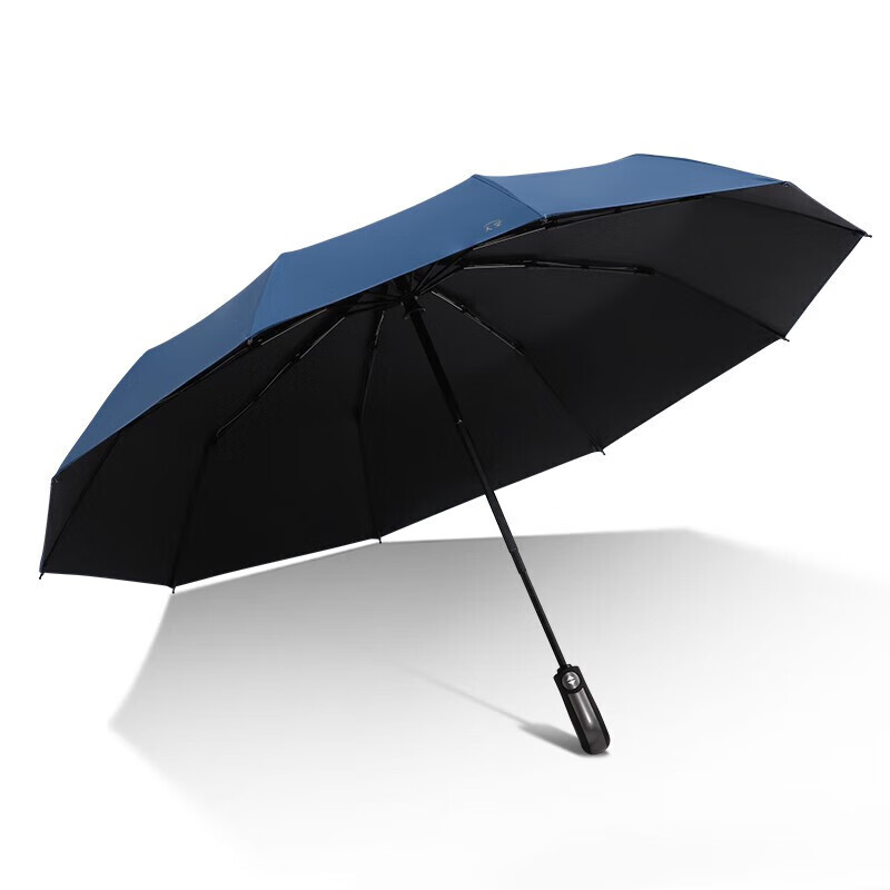 天堂 30975E 10骨 全自动晴雨伞三折 油蓝（单位：把）