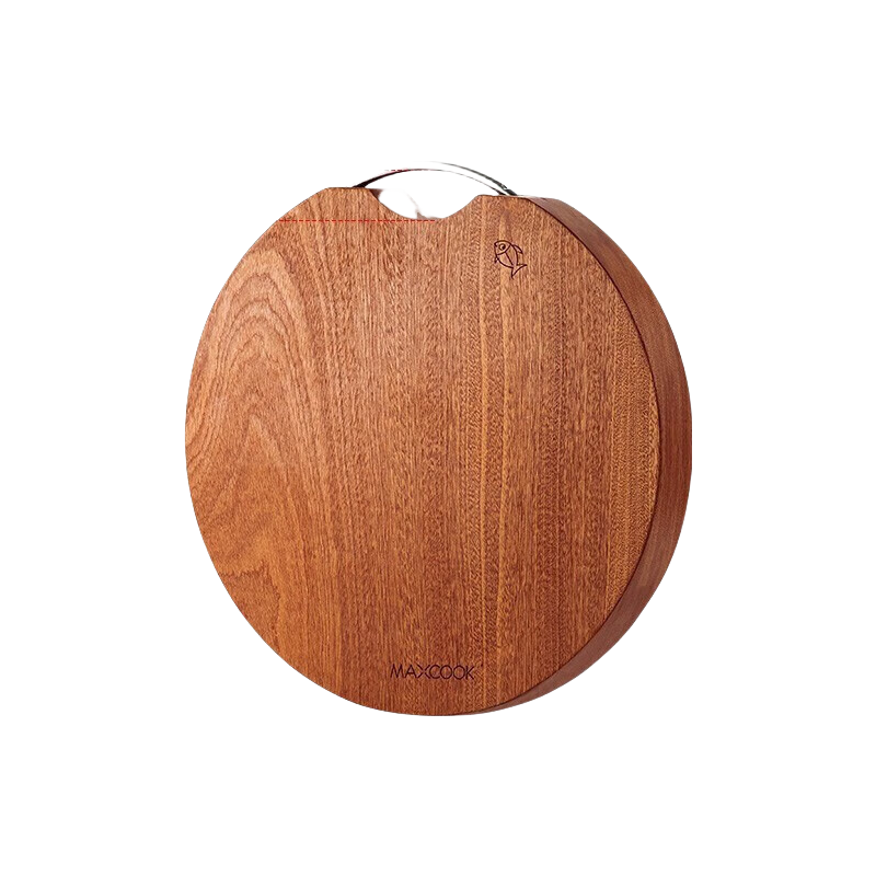美厨乌檀木砧板菜板 圆形整木切菜板加厚实木案板家用大号 MCPJ901（单位：块）  