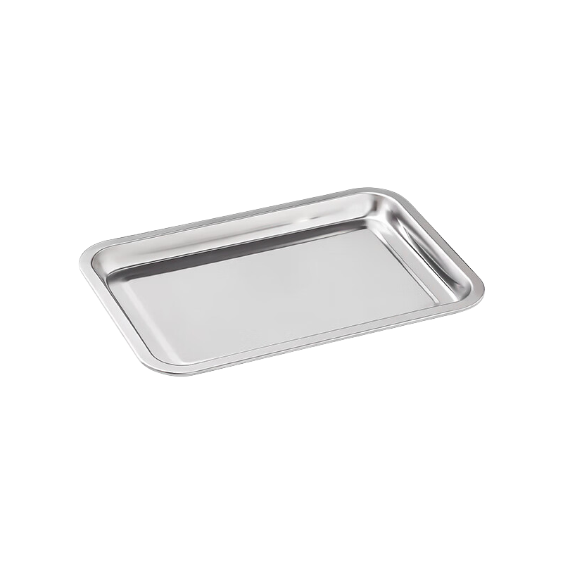 美厨304不锈钢盘子方盘 加深方盘长方形餐盘 烧烤托盘 27cm MCFT6531（单位：个）  