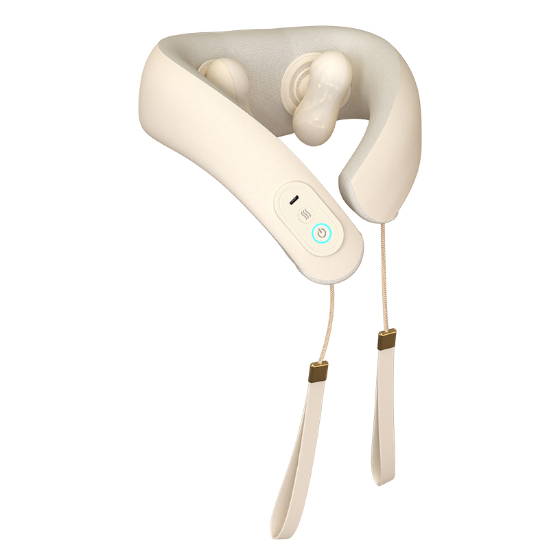 和正(HEZHENG)颈椎按摩器仿人手揉捏脖子U型枕家用热敷护颈仪颈部按摩器HZ-J1（单位：个） 米色