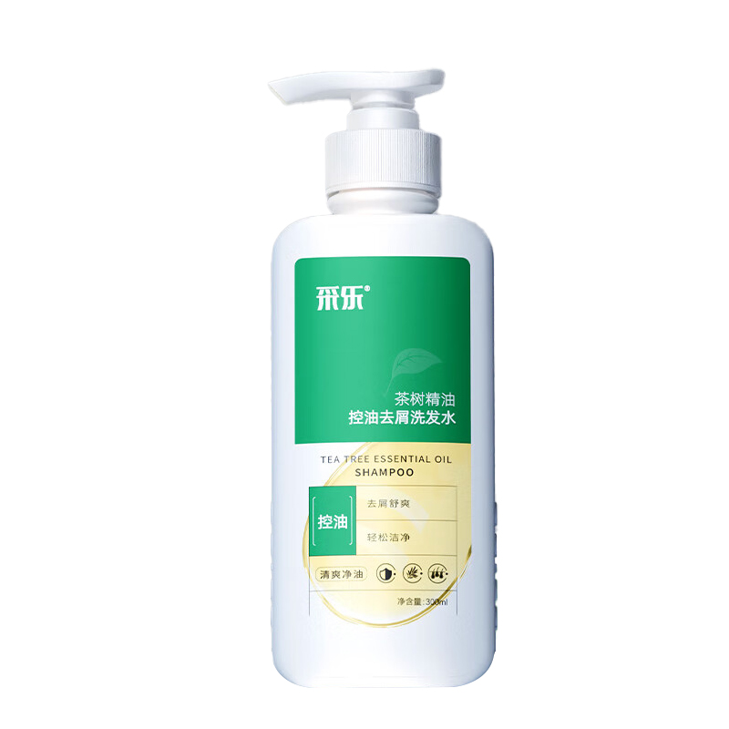 采乐茶树精油控油去屑洗发水300ml CP310 清新色
