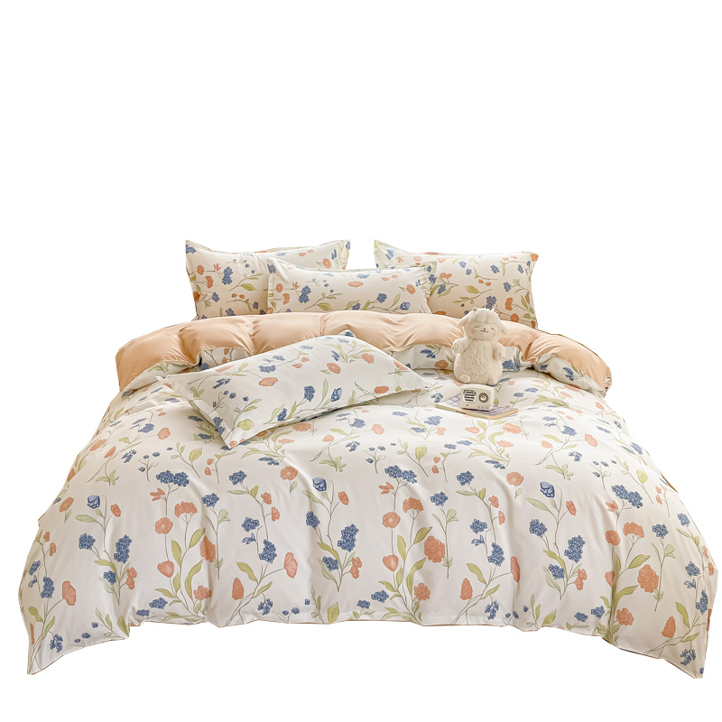 皖亭（WAN TING） WT-2002 200*230cm 亭好生活四件套-花海 1.8米 白色（单位：套）