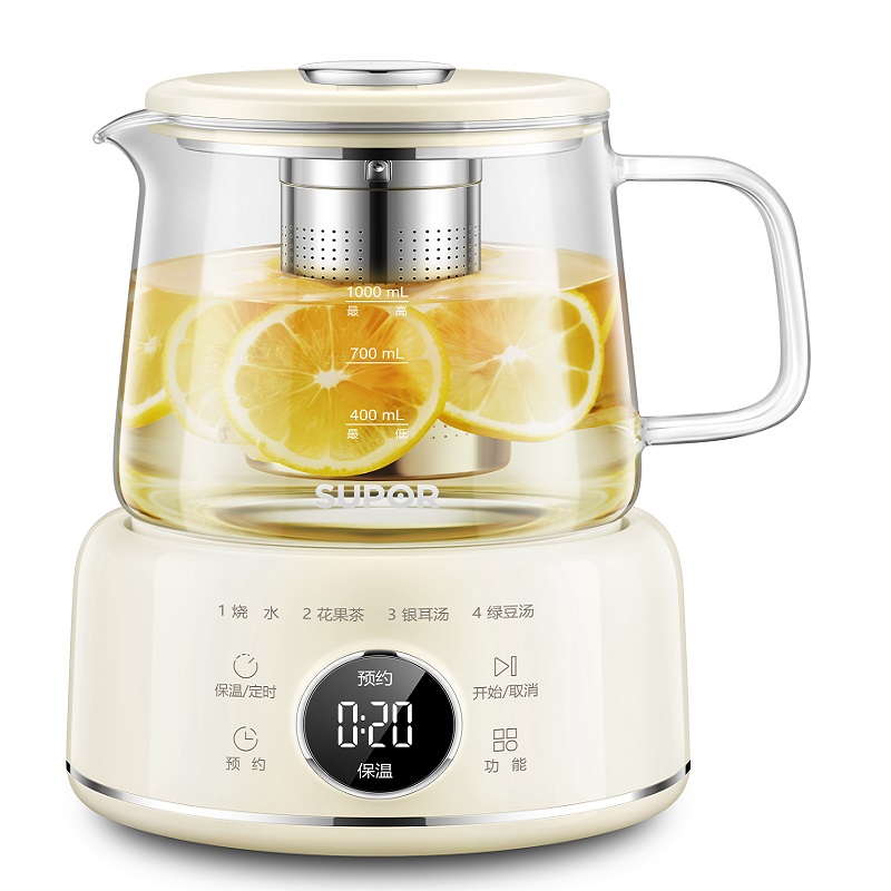 苏泊尔（SUPOR）1L迷你养生杯 养生壶 316L电炖杯 SW-10Y04/台 米黄色
