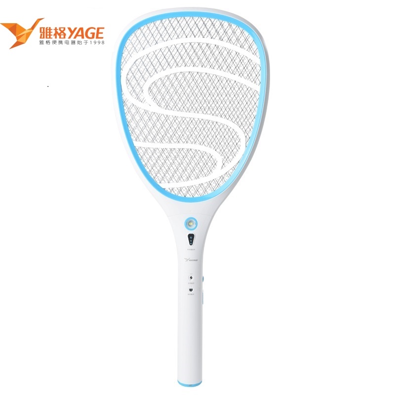 雅格 充电式锂电电蚊拍5634 单位：个 白色