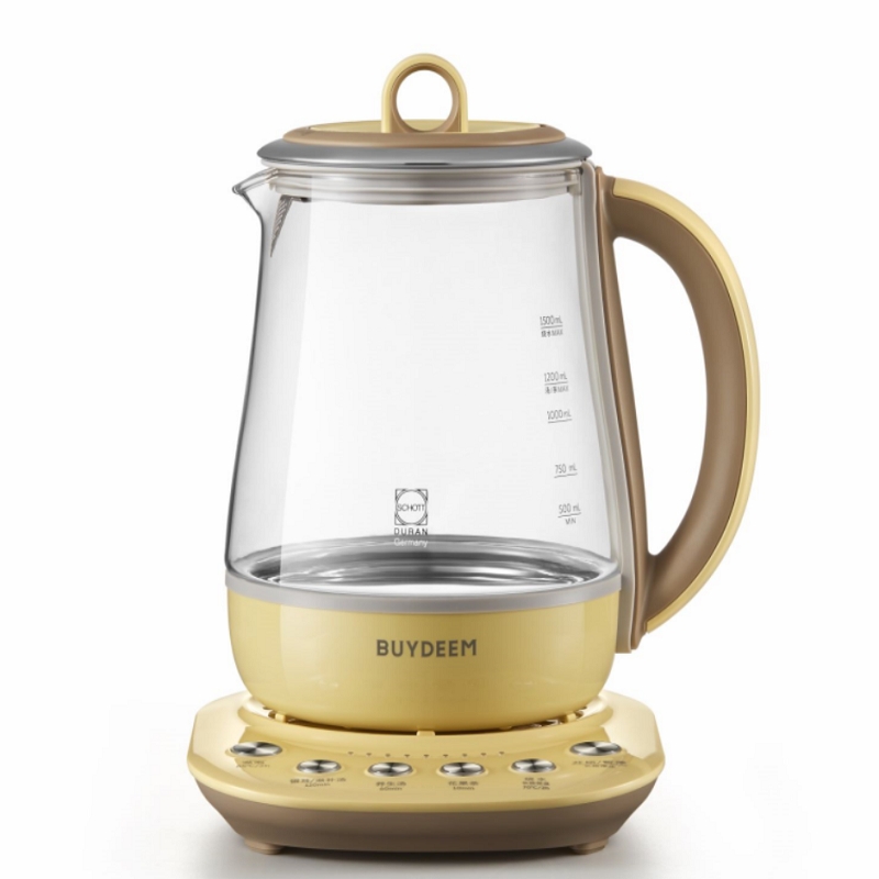 北鼎（Buydeem）养生壶中药壶多功能养生壶迷你玻璃煮茶器 K118（单位：个） 小鹅黄