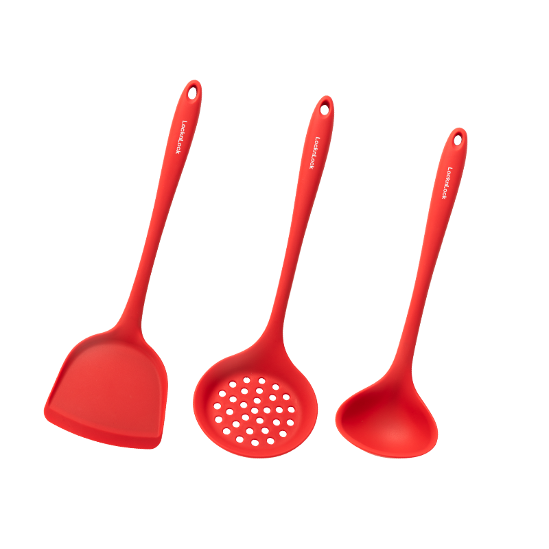 乐扣乐扣（LOCK&LOCK） CKT459S01 铲子、漏勺、汤勺 Silicone系列 红色（单位：套）