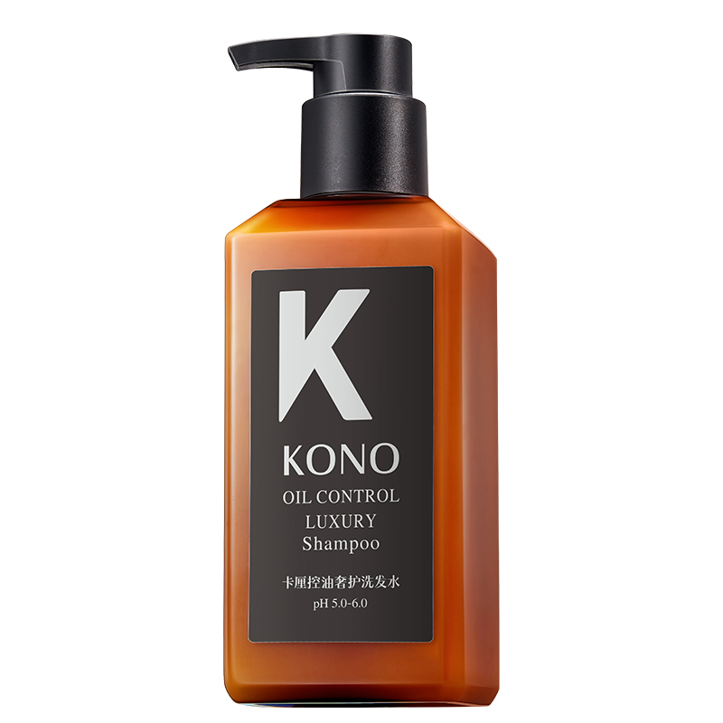 KONO 卡厘控油奢护洗发水 500ml 控油蓬松保湿 棕黑色（单位：瓶）