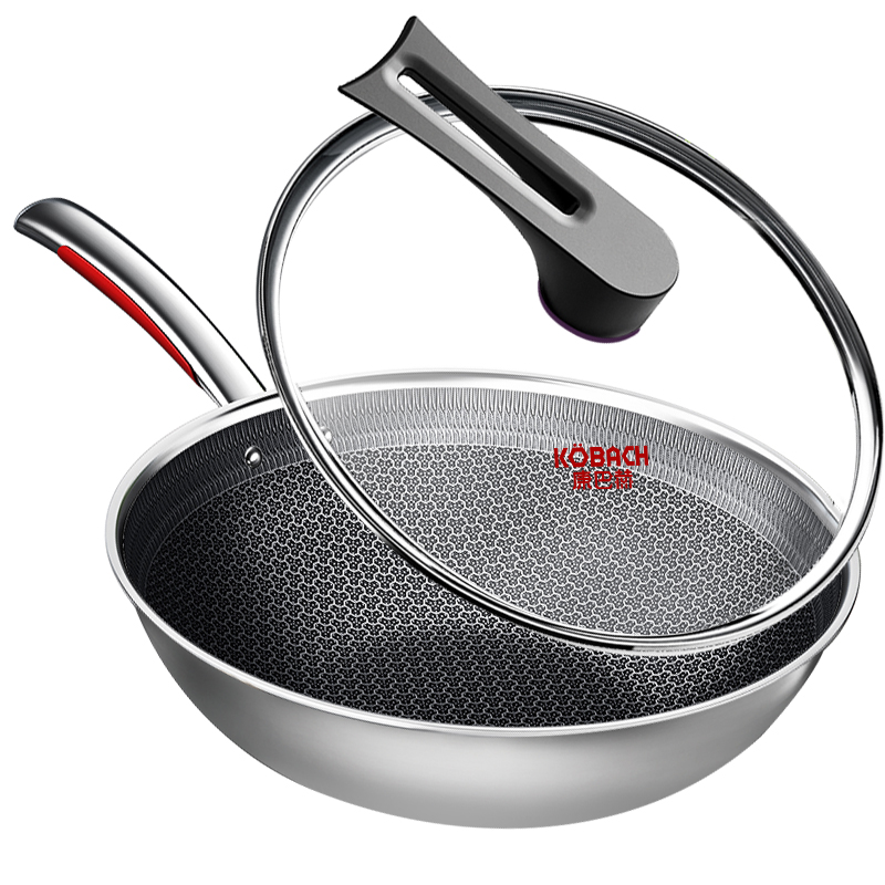 康巴赫 CHC32A3 32CM 三代炒锅标配 银灰色（单位：套）
