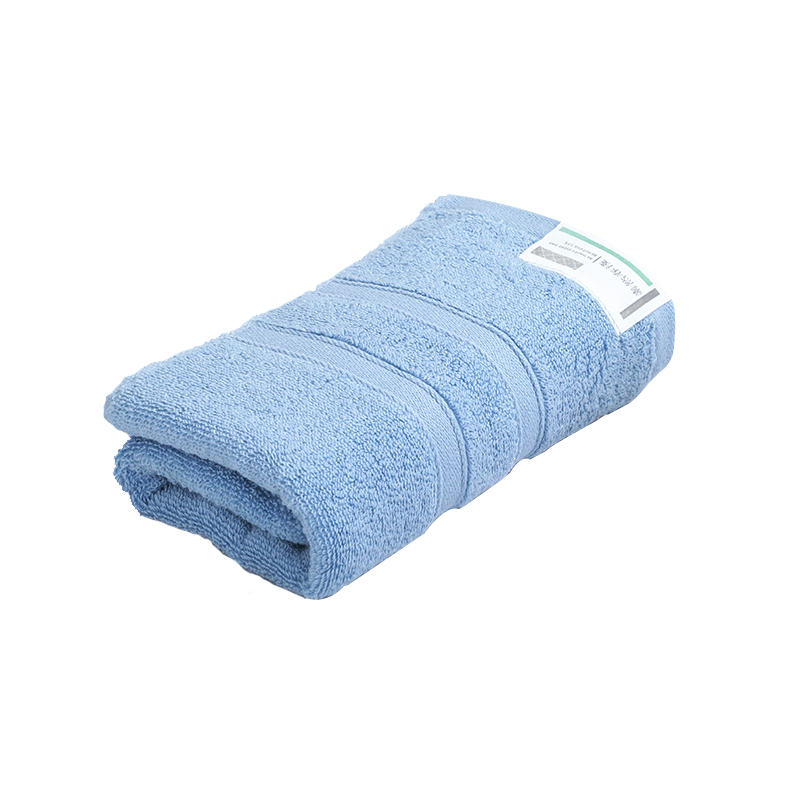 洁丽雅（Grace） W1214兰 32*32cm 素然春浅方巾 蓝色（单位：条）