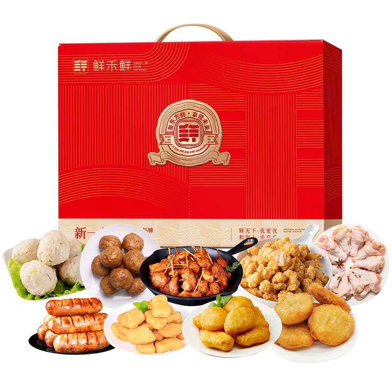 鲜禾鲜 C款 4410g 小确幸休闲食品礼盒  红色（单位：盒）