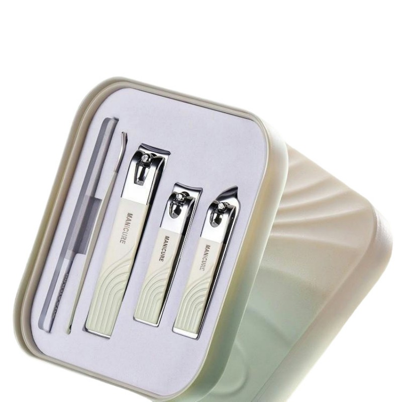 金达日美 DR862 5件套 指甲刀套装 渐变绿（单位：套）